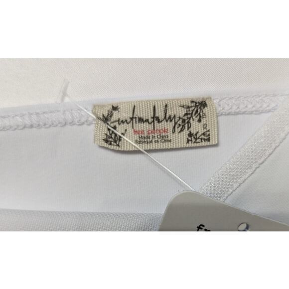 Free People White Cami Tank Top Size XS 0/2 - Picture 7 of 8
